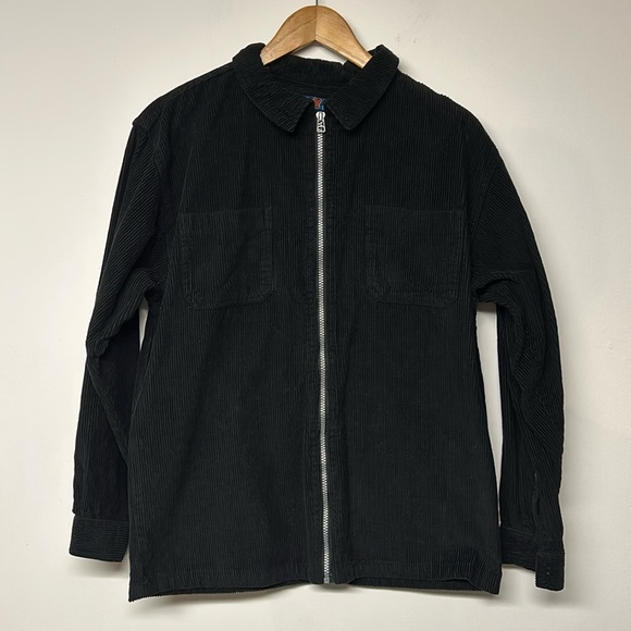 Vintage Black Corduroy Full Zip Jacket - Picture 2 of 9